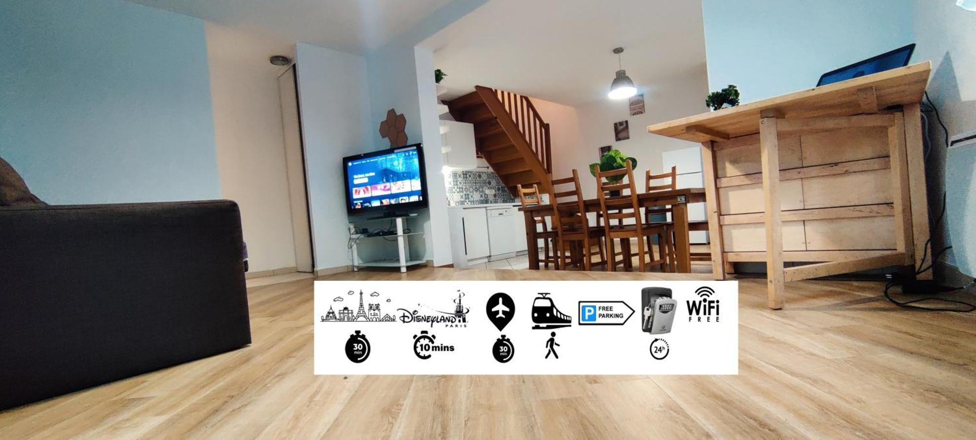 MAISON à 10 MIN DE DISNEYLAND Apartment Bussy-Saint-Georges Ngoại thất bức ảnh