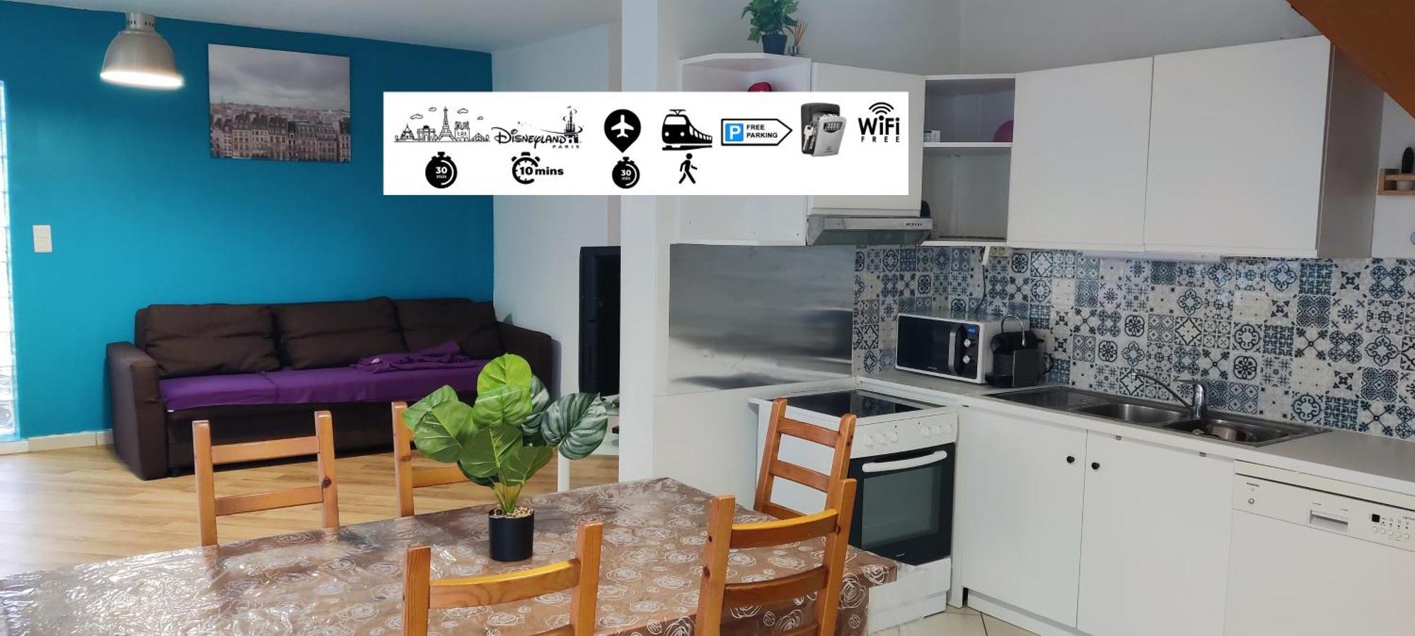 MAISON à 10 MIN DE DISNEYLAND Apartment Bussy-Saint-Georges Ngoại thất bức ảnh